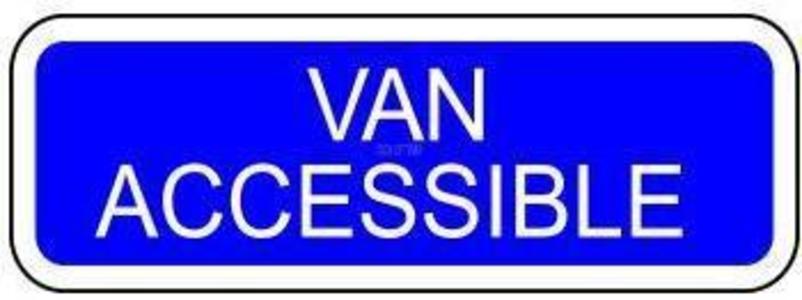 Van Accessible Regulatory Sign Discount Big Discount