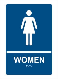 SignOptima ADA Compliant Women Restroom Sign with Braille , Wall Sign-Non Accessible From China Cheap Pice