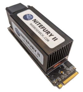 Nitefury, Xilinx Artix FPGA kit in "NVMe SSD" form factor (2280 Key M) Sast