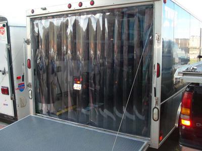 Truck & Trailer Strip Curtain Door Kit - Covers Up To 84" W X 96" H - Pvc Strips with Hardware Pay With Paypal Online