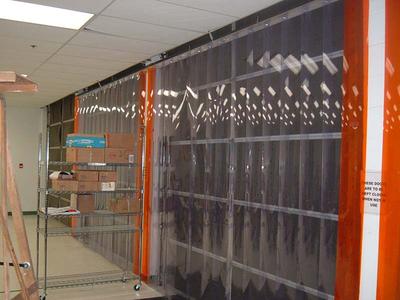 Industrial Strip Curtain Door Kit - Covers Up To 120" W X 144" H With Mastercard For Sale
