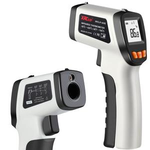 Digital Infrared Laser Thermometer Cooking Gun with Adjustable Emissivity -58F ~ 788F, Touchless Kitchen Laser Food Thermometer Temp Gun for Soap Candy Making Oven BBQ Gray (Gray) Clearance Manchester