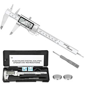 Digital Caliper Measuring Tool, Stainless Steel Vernier Caliper Digital Micrometer with Large LCD Screen, Easy Switch from Inch Metric Fraction, 6 Inch/150mm Caliper Tool for DIY/Household Pre Order Online