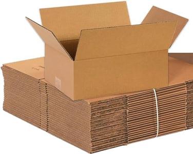 Partners Brand 14x10x6 Corrugated Cardboard Boxes for Packing, Moving, & Shipping, 14"L x 10"W x 6"H, Pack of 25 | Packaging Storage Box for Business, Strong Wholesale Bulk Boxes Choice Cheap Pice