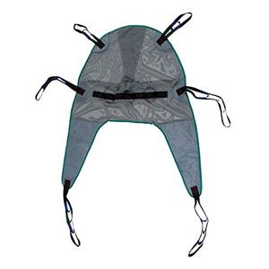 Patient Aid Full Body Mesh Divided Leg Sling with Head and Neck Support for Bathing and Toileting, with 155-255 lbs (Medium) Weight Capacity Mesh Weave for Safe and Easy Transfers Clearance Discounts