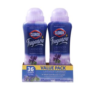 Clorox Fraganzia Laundry Scent Booster Crystals in Lavender with Eucalyptus Scent, Twin Pack, Scented In-Wash Freshener Beads for Fresh, Clean, Great Smelling Clothes and Linens, 18 Oz - 2 Pack Ebay Online
