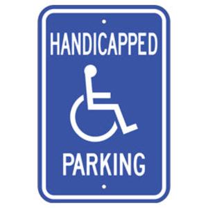 Handicapped Parking Signs with Wheelchair Symbol - 12" x 18" Free Shipping Best Pices