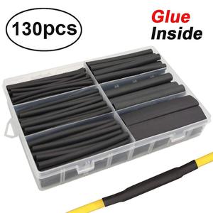 130 pcs 3:1 Marine Grade Dual Wall Adhesive Heat Shrink Tubing kit Outlet Best Pices