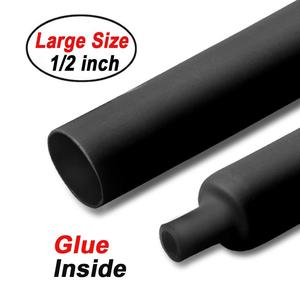 4 ft Black 1/2 inch 3:1 Dual Wall Adhesive Heat Shrink Tubing Get Authentic For Sale