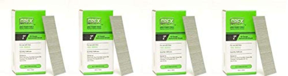 GREX GBN18-50 18 Gauge 2-Inch Length Galvanized Brad Nails (5,000 per box) (4) Buy Cheap Fashion Style