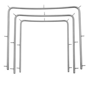 3X RUBBER DAM FRAMES ADULT LARGE DENTAL ORTHODONTIC STAINLESS STEEL CE Clearance Wide Range Of