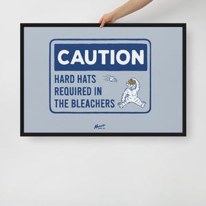 Hard Hats Required In The Bleachers Framed Canvas Cheap Outlet Store