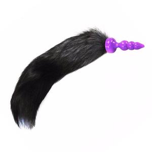 16" Black Cat Tail Silicone Plug Sale Classic