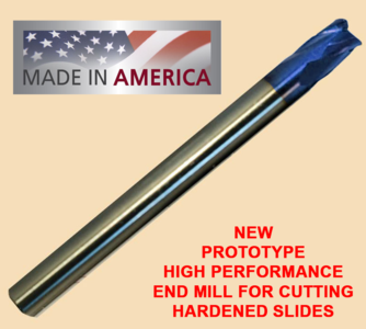 .125" "F55" Coated Carbide End Mill, .125" Dia, 4 Variable Flutes, .010 Corner Radius, .250" LOC, 1.5" OAL, .125" Shank Deals Cheap Online