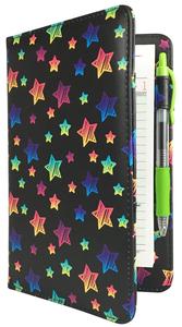 SERVER BOOK Patterns 8" x 5" Server Organizer - Rainbow Stars Fashion Style Cheap Online