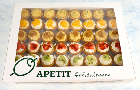 Caja con 48 Mini Pays de Fruta Online Online For Sale