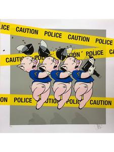 "3lilpigs" Caution Tape Free Shipping Low Shipping