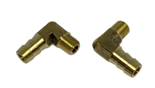Factory B Pipe Brass 90 Degree Exhaust Fittings (Pair) Clearance Free Shipping