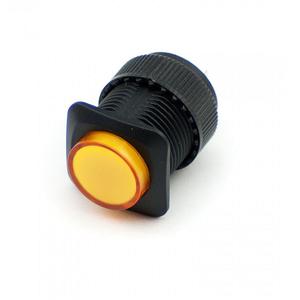 16mm Illuminated Pushbutton - Yellow Latching On/Off Switch Wholesale Cheap Sale Cost