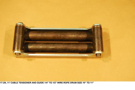 11" Cable Tensioner And Guide 1/4" To 1/2" Wire Rope Drum Size 10" To 11" 17-2N Outlet New Styles