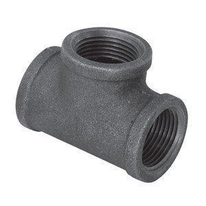 1" Black Iron Tee Clearance With Mastercard