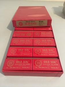 10 Boxes Gold Seal Microscope Slide Cover Glass No. 1 Size 22mm 1 Oz 0.13-0.17" Cheap Sale Tumblr