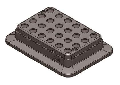 2.0mL x 24 block, 10.6mm dia. x 26mm depth - 18900239 Cheap Brand New Unisex