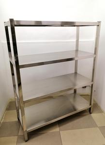 4-Tier Stainless Steel Rack / Shelf For Kitchen / Canteen / Cafeteria / Tray Return / Office / Storage Discount From China