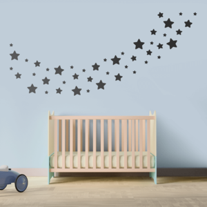 Stars Pattern - Black Cheap Sale Outlet