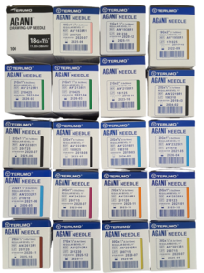 Terumo Needles Disposable Hypodermic Agani various gauges 18G to 30G - All Sizes - fits all syringes, 100pcs/box Best Deals