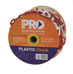 8MM Red/White Chain - 25m Cheap Pice Outlet Sale