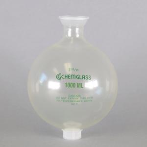 Chemglass 1000mL Plastic Coated Round Bottomed Flask #CG-1508-P-34 Clearance Footaction