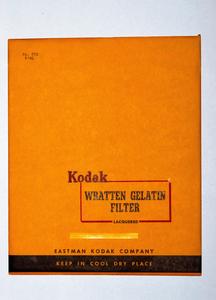 New-Old Stock (NOS) Kodak Wratten 87C 8X8 inch 203mm Gelatin Filter Extremely For Sale