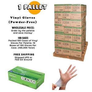1 Pallet of 4X Vinyl Gloves, Powder Free (100,000 Count) Buy Cheap Comfortable