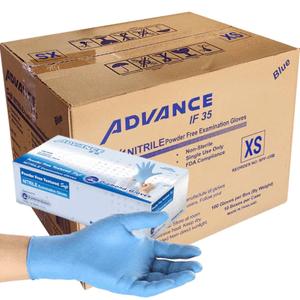 (In-Stock) 4X Blue Nitrile Gloves, 4 Mil Strength Outlet Pay With Paypal