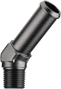 EVIL ENERGY 3/8" NPT Male to 5/8" Barb Fitting Adapter 45 Degree Aluminum Black Best Place