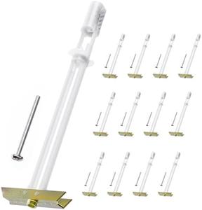 Drywall Anchor with Included Bolts for 3/16-24, Heavy Duty Hollow Drywall Anchors for TV Mounting Kit, Strong Hollow Wall Anchors Holds up to 240lbs Each in 1/2 Drywall, 12 Packs Cheap Websites