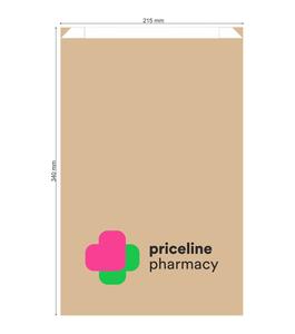Dispensary Paper Bags Large Brown Priceline Per 1000 (Inclusive 15% Off Applied) (NEW) Buy Cheap For Cheap