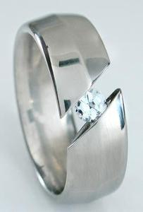 Titanium Tension Set Ring t7 Great Deals Cheap Pice