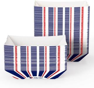 JOLLY CHEF 250 Pack 1/4 Lb Paper Food Trays, Mini Disposable Food Boat, Small Paper Food Serving Boats for Snack Dessert Taco Nacho Discount Official Site