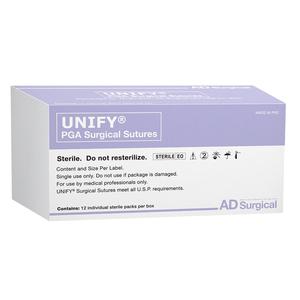 UNIFY PGA Suture - 3/0 - 19mm 3/8 Circle R/C Needle - 18" Violet Thread - 12/Box Shop For Online