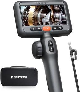 DEPSTECH 210 Two-Way Articulating Borescope Tool, Industrial Endoscope Camera with Lights, 0.24in Slim Probe, 5ft Waterproof Flexible Snake Tube,Video Inspection Scope Camera for Automotive Mechanics Cheap Pice From China