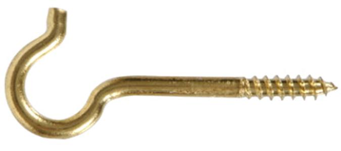 .192X3-3/8 SOLID BRASS SCREW HOOK Buy Cheap 2025 New