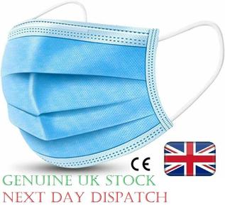 Face Mask 3-ply Disposable Facemask 100% Authentic For Sale