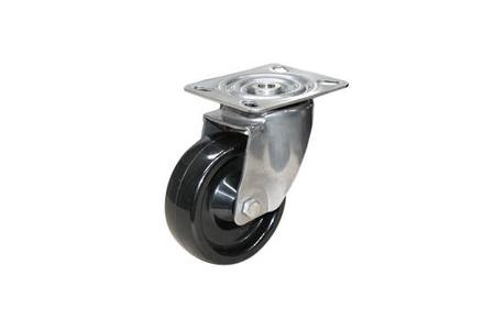 100mm Monolithic Castor - Swivel Plate - 120kg - Stainless Steel - High/Low Temperature Outlet For Sale
