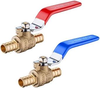 (Pack of 2) EFIELD 3/4 Inch Pex Brass Full Port Shut-off Ball Valve for Hot and Cold Water Clearance Sast