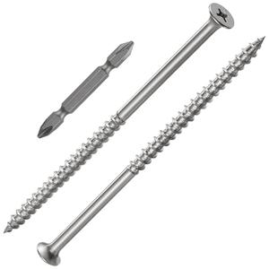 (53 pcs)#10X4 410 Stainless Steel Fastener Drywall Screws-Phillips with coarse Threaded tip, Black, Suitable for Drywall Slate, Wood, etc.(1 pounds) Sast For Sale