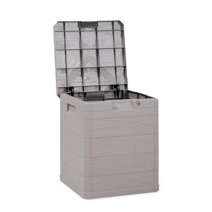 Baul de jardn italiano organizador multiuso 42x44x50cm gris Cheap Sale Comfortable