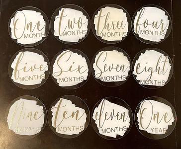 4' Acrylic Milestone discs 3mm thickness - Clear Cheap Pice Wholesale Pice