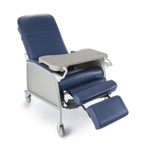 3-Position Recliner McKesson Blue Vinyl Four 5 Inch Casters With 2 Locks Buy Cheap Pre Order